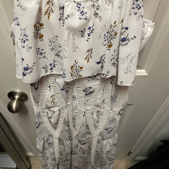 Louna Denise White Tiered Maxi Dress XS - Picture 2 of 3